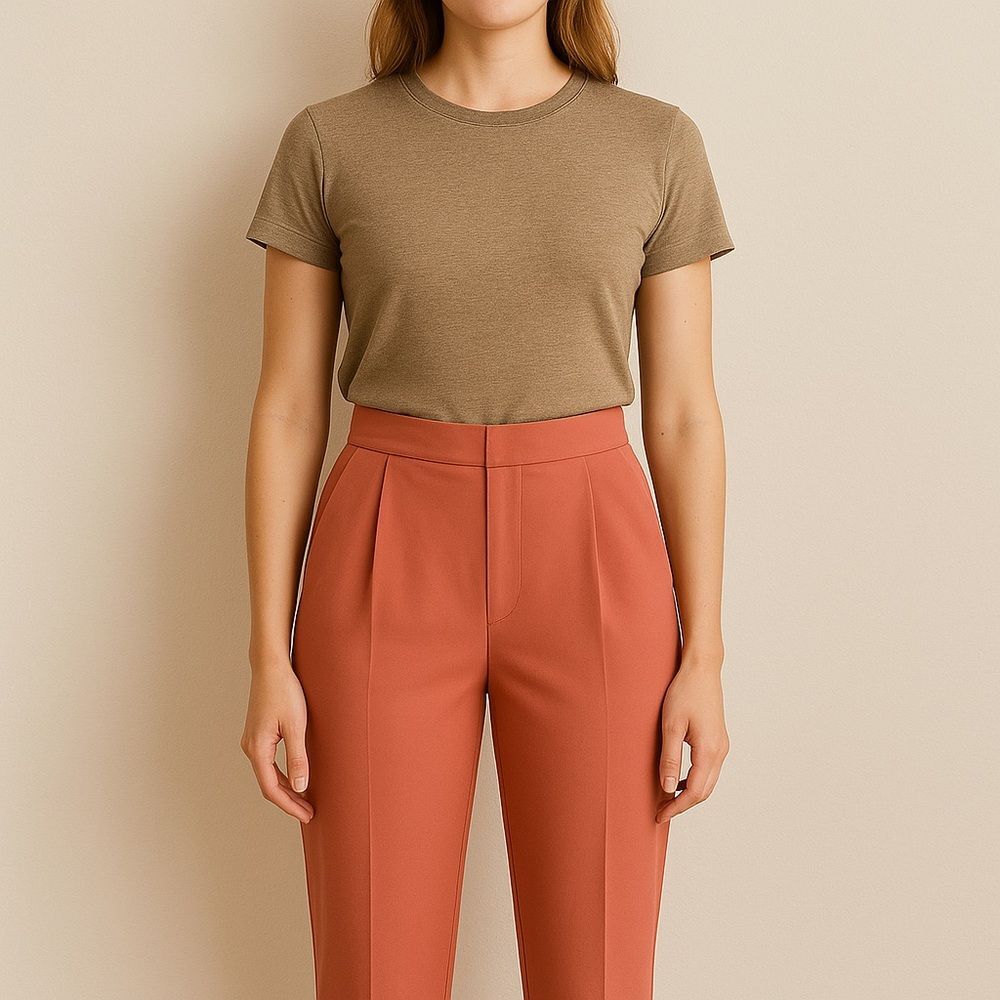 ASOS Coral High Waist Pants Small XS
